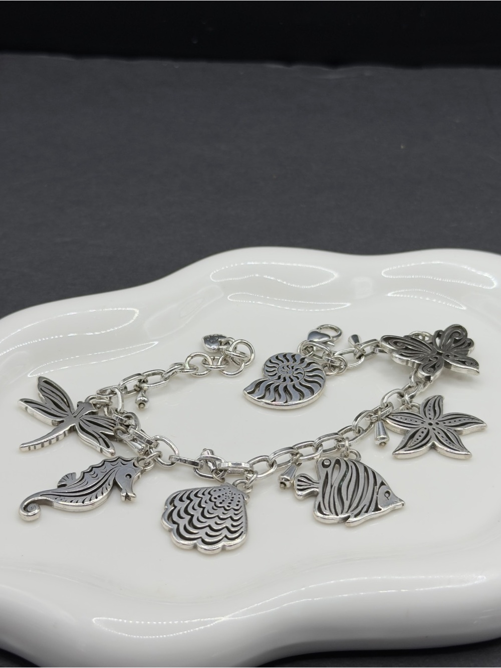 Brighton Island Breeze Charm Bracelet silver plate